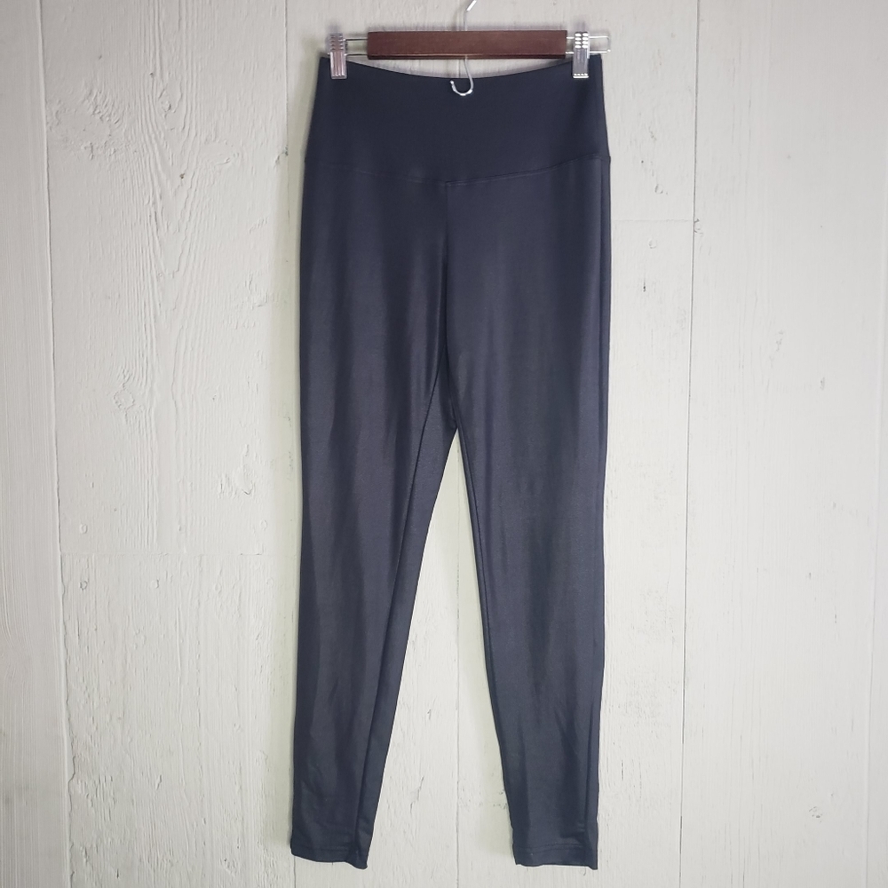 French Laundry Sheer Black Leggings Size Medium